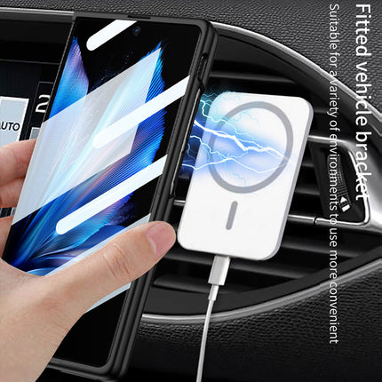 Mobizang Ultra Thin + Wireless Charging Magsafe Back Case for  Vivo X Fold 3 PRO | Full Body Protection Hard Back Cover, Black