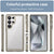 Mobizang Unicorn Acrylic Clear Back Cover For Samsung Galaxy S25 Ultra | Slim Shockproof [Military Grade Protection] Hybrid Bumper Case (Grey Sides)