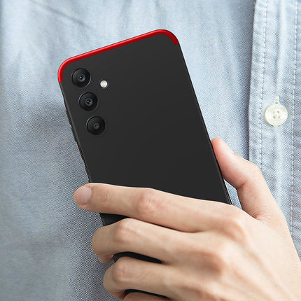 Kapa Double Dip Full 360 Protection Back Case Cover for Samsung Galaxy A25 (5G) (Red , Black)