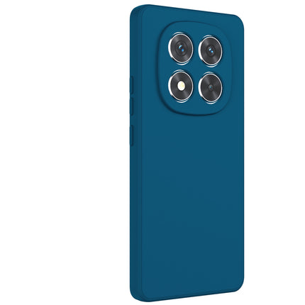 Mobizang Matte Protective Lens Flexible Back Cover for Redmi Note 14 Pro (5G) | Slim Silicone with Soft Lining Shockproof Full Body Bumper Case (Blue)