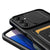 Mobizang Bisen Back Cover for Samsung Galaxy A36 | Inbuilt Camera Slider Ring Stand and Card Pocket Shockproof Slim Bumper Back Case (Black)