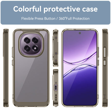 Mobizang Unicorn Acrylic Clear Back Cover For Oppo F29 PRO 5G | Slim Shockproof [Military Grade Protection] Hybrid Bumper Case (Grey Sides)
