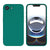 Mobizang Matte Protective Lens Flexible Back Cover for Apple iPhone 16E | Slim Silicone with Soft Lining Shockproof Full Body Bumper Case (Green)