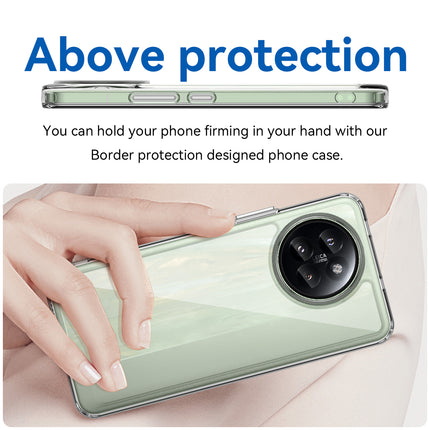 Mobizang Unicorn Acrylic Clear Back Cover For Xiaomi 14 Civi | Slim Shockproof [Military Grade Protection] Hybrid Bumper Case (Clear Sides)