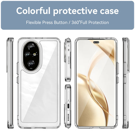 Mobizang Unicorn Acrylic Clear Back Cover For Honor 200 Pro (5G) | Slim Shockproof [Military Grade Protection] Hybrid Bumper Case (Clear Sides)