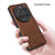 Mobizang Tux Leather Back Cover for Xiaomi 15 Ultra | Slim Shockproof Camera Protection Bumper Case (Brown)