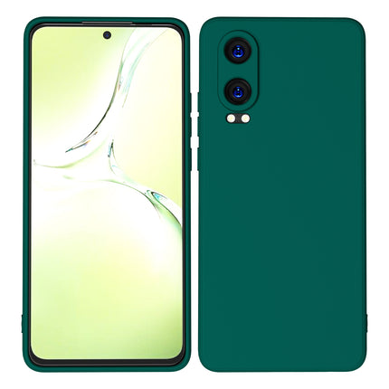 Mobizang Matte Protective Lens Flexible Back Cover for OnePlus Nord CE 4 Lite | Slim Silicone with Soft Lining Shockproof Full Body Bumper Case (Green)