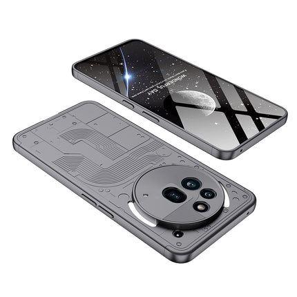 Mobizang Double Dip Full 360 Protection Back Case Cover for Nothing Phone 3A Pro (Grey)