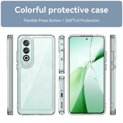 Mobizang Unicorn Acrylic Clear Back Cover For OnePlus Nord CE 4 | Slim Shockproof [Military Grade Protection] Hybrid Bumper Case (Clear Sides)