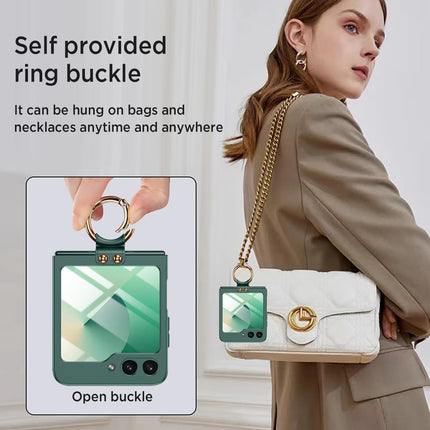 Mobizang Ultra Thin PC Ring Back Case for Samsung Galaxy Flip6 / Z Flip 6 | Shockproof Slim Hard Protective Cover (Green)