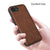 Mobizang Tux Leather Back Cover for Apple iPhone 16E | Slim Shockproof Camera Protection Bumper Case (Brown)