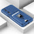 Kapa Bisen Back Cover for Honor 90 (5G) | Inbuilt Camera Slider Ring Stand and Card Pocket Shockproof Slim Bumper Back Case (Blue)