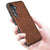 Mobizang Tux Leather Back Cover for Samsung Galaxy S25 Plus | Slim Shockproof Camera Protection Bumper Case (Brown)