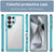 Mobizang Unicorn Acrylic Clear Back Cover For Samsung Galaxy S25 Ultra | Slim Shockproof [Military Grade Protection] Hybrid Bumper Case (Blue Sides)