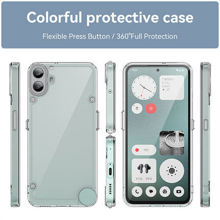 Mobizang Unicorn Acrylic Clear Back Cover For Nothing CMF Phone 1 | Slim Shockproof [Military Grade Protection] Hybrid Bumper Case (Clear Sides)
