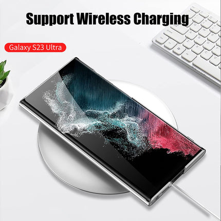 Mobizang Ultra Thin Band + Stand Back Case for Samsung S25 Ultra | Slim Camera Lens Protection Cover with Kickstand (Silver)