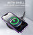 Mobizang Warrior Acrylic Clear Back Cover For Apple iPhone 16E | Slim Shockproof [Military Grade Protection] Hybrid Bumper Case (Purple Sides)
