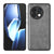 Mobizang Tux Leather Back Cover for OnePlus 13R | Slim Shockproof Camera Protection Bumper Case (Grey)