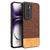 Mobizang Soft Fabric & Leather Hybrid Protective Back Cover for Oppo Reno 12 (5G) | Shockproof Slim Hard Anti Slip Back Case (Brown)