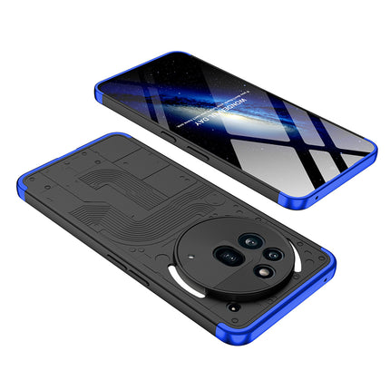 Mobizang Double Dip Full 360 Protection Back Case Cover for Nothing Phone 3A Pro (Black,Blue)