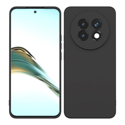 Mobizang Matte Protective Lens Flexible Back Cover for Realme 13 PRO / 13 PRO PLUS | Slim Silicone with Soft Lining Shockproof Full Body Bumper Case (Black)