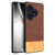 Mobizang Soft Fabric & Leather Hybrid Protective Back Cover for Realme GT 6 / GT 6T | Shockproof Slim Hard Anti Slip Back Case (Brown)