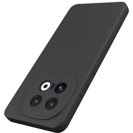 Mobizang Matte Protective Lens Flexible Back Cover for Iqoo 13 (5G) | Slim Silicone with Soft Lining Shockproof Full Body Bumper Case (Black)