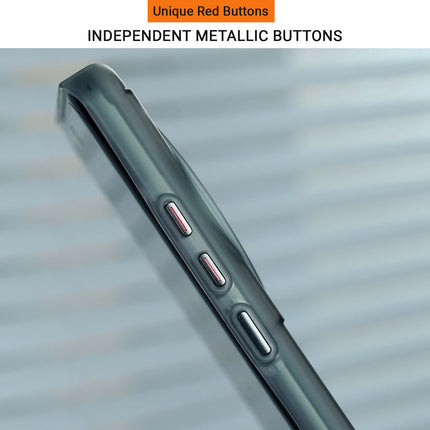 Mobizang Matte Magnetic Wave Grip Back Cover for Apple iPhone 16E | [MagSafe Compatible] Wireless charging, Slim, Metal Buttons, Frosted Back Case (Grey)