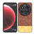 Mobizang Soft Fabric & Leather Hybrid Protective Back Cover for Xiaomi 15 Ultra | Shockproof Slim Hard Anti Slip Back Case (Brown)