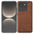 Mobizang Tux Leather Back Cover for Realme GT 7 PRO | Slim Shockproof Camera Protection Bumper Case (Brown)