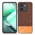Mobizang Soft Fabric & Leather Hybrid Protective Back Cover for IQOO Z9X | Shockproof Slim Hard Anti Slip Back Case (Brown)