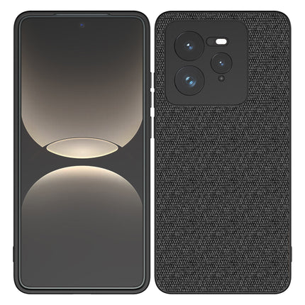 Mobizang Soft Full Fabric Protective Back Case Cover for Realme GT 7 PRO | Shockproof Slim Hard Anti Slip Back Case (Black)