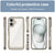 Mobizang Unicorn Acrylic Clear Back Cover For Apple iPhone 16 | Slim Shockproof [Military Grade Protection] Hybrid Bumper Case (Grey Sides)