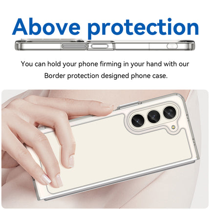 Mobizang Unicorn Acrylic Clear Back Cover For Samsung Galaxy Z Fold 6 | Slim Shockproof [Military Grade Protection] Hybrid Bumper Case (Clear Sides)