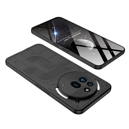 Mobizang Double Dip Full 360 Protection Back Case Cover for Nothing Phone 3A Pro (Black)