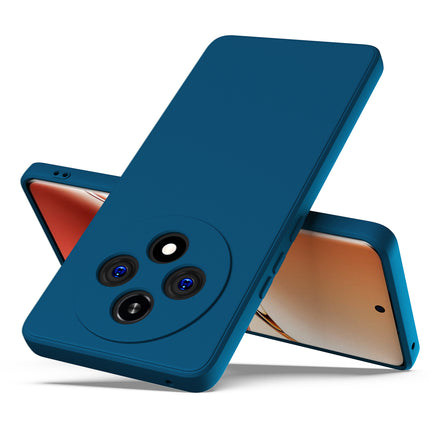 Mobizang Matte Protective Lens Flexible Back Cover for Oppo F27 Pro / Oppo F27 Pro Plus | Slim Silicone with Soft Lining Shockproof Full Body Bumper Case (Blue)