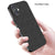 Mobizang Soft Full Fabric Protective Back Case Cover for Apple iPhone 16 | Shockproof Slim Hard Anti Slip Back Case (Black)