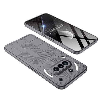 Mobizang Double Dip Full 360 Protection Back Case Cover for Nothing Phone 3A 5G (Grey)
