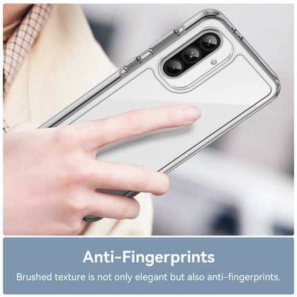 Mobizang Unicorn Acrylic Clear Back Cover For Samsung Galaxy A56 | Slim Shockproof [Military Grade Protection] Hybrid Bumper Case (Clear Sides)