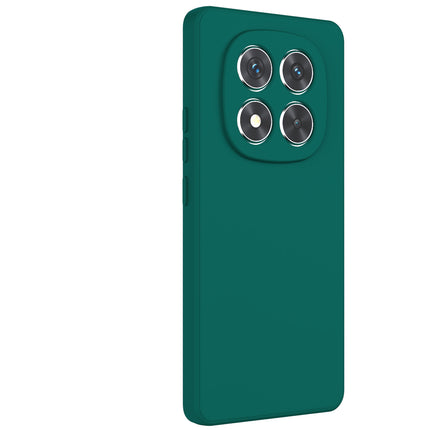 Mobizang Matte Protective Lens Flexible Back Cover for Redmi Note 14 Pro (5G) | Slim Silicone with Soft Lining Shockproof Full Body Bumper Case (Green)