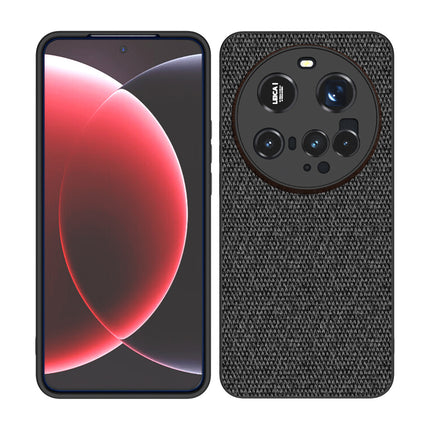 Mobizang Soft Full Fabric Protective Back Case Cover for Xiaomi 15 Ultra | Shockproof Slim Hard Anti Slip Back Case (Black)