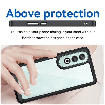Mobizang Unicorn Acrylic Clear Back Cover For OnePlus Nord CE 4 | Slim Shockproof [Military Grade Protection] Hybrid Bumper Case (Black Sides)