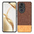 Mobizang Soft Fabric & Leather Hybrid Protective Back Cover for Honor 200 Pro (5G) | Shockproof Slim Hard Anti Slip Back Case (Brown)