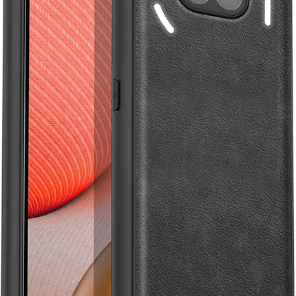 Kapa Tux Leather Back Cover for Nothing Phone 2A | Slim Shockproof Camera Protection Bumper Case (Black)