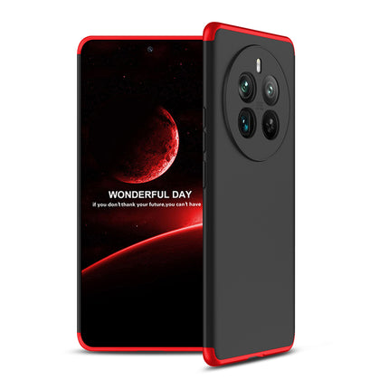 Kapa Double Dip Full 360 Protection Back Case Cover for Realme 12 Pro / 12 Pro Plus (Red , Black)