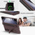 Mobizang Magnetic Hinge Case for Samsung Galaxy Z Fold 6 | Inbuilt S-Pen Holder Stand Hybrid Back Cover (Wine Red)