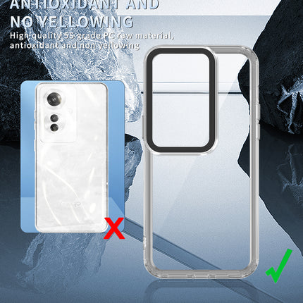 Kapa Warrior Acrylic Clear Back Cover For Oppo F25 Pro (5G) | Slim Shockproof [Military Grade Protection] Hybrid Bumper Case (Clear Sides)