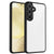 Mobizang Hawkeye Clear Back Cover for Samsung Galaxy S25 | Camera Lens Protector Shockproof Slim Clear Case Cover (Black Sides)