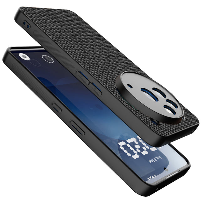Mobizang Soft Full Fabric Protective Back Case Cover for Nothing Phone 3A Pro | Shockproof Slim Hard Anti Slip Back Case (Black)