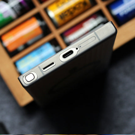 Mobizang Matte Magnetic Wave Grip Back Cover for Samsung Galaxy S25 PLUS | [MagSafe Compatible] Wireless charging, Slim, Metal Buttons, Frosted Back Case (White)